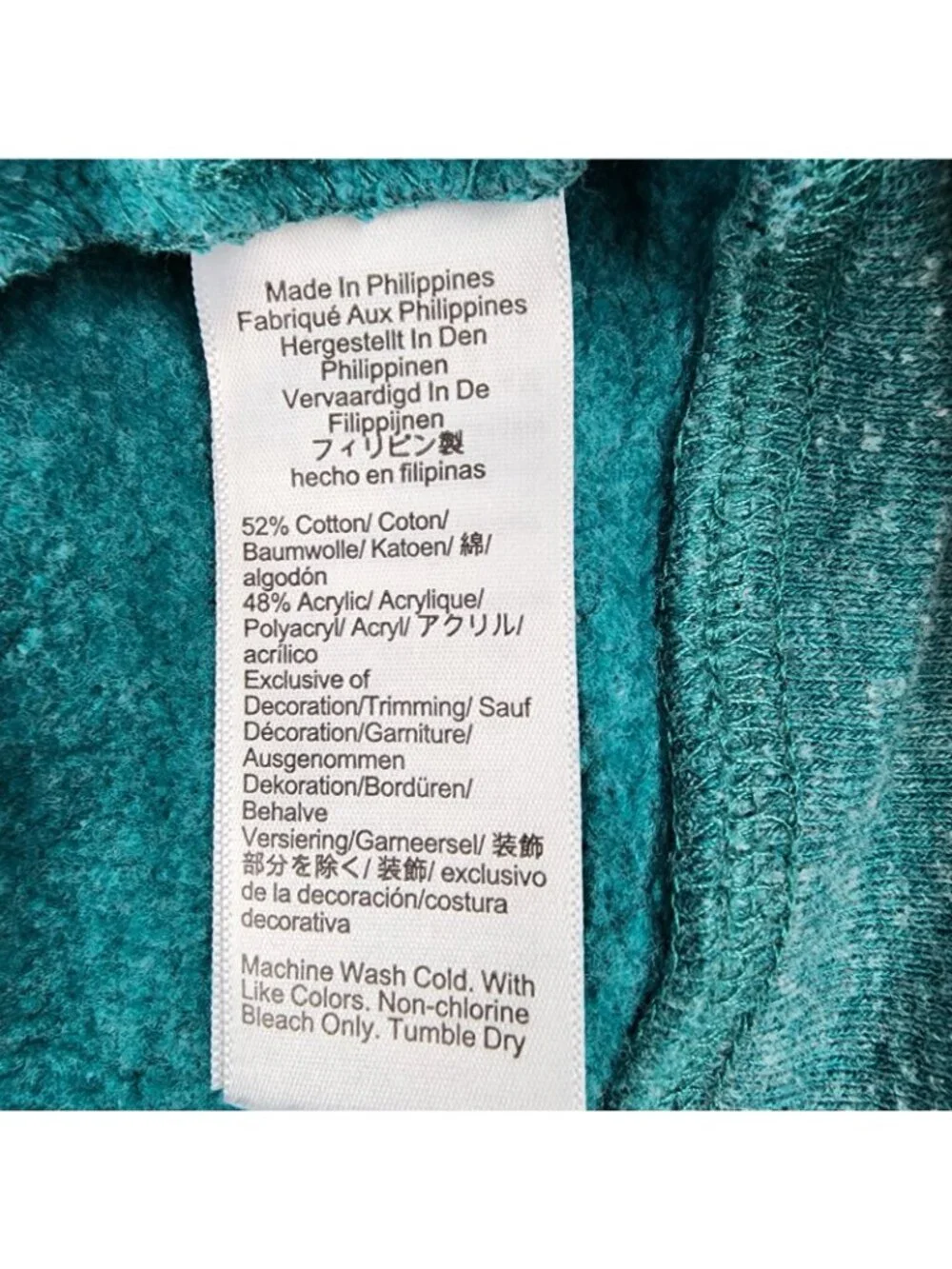 J.Crew Monterey Sweatshirt Mens XXL Crewneck Pullover Authentic Fleece Turquoise